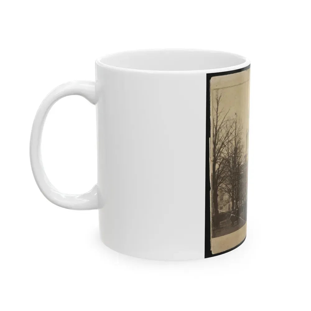 Inauguration Of Abraham Lincoln At The U.S. Capitol, 1861 (U.S. Civil War) White Coffee Mug - Go Mug Yourself