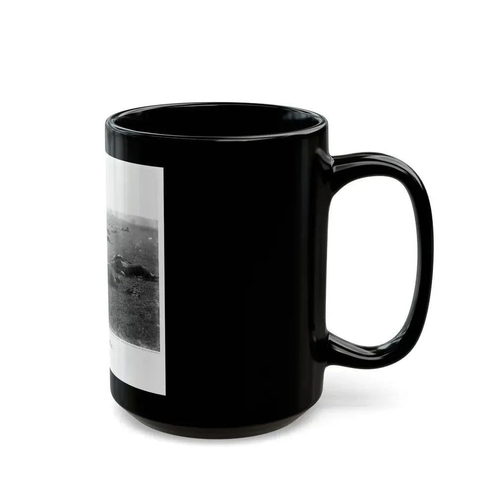 Incidents Of The War. A Harvest Of Death, Gettysburg, July, 1863 (U.S. Civil War) Black Coffee Mug - Go Mug Yourself