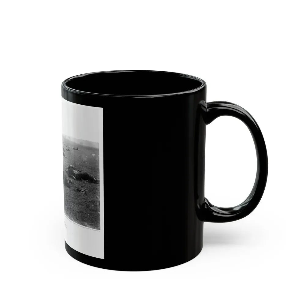 Incidents Of The War. A Harvest Of Death, Gettysburg, July, 1863 (U.S. Civil War) Black Coffee Mug - Go Mug Yourself