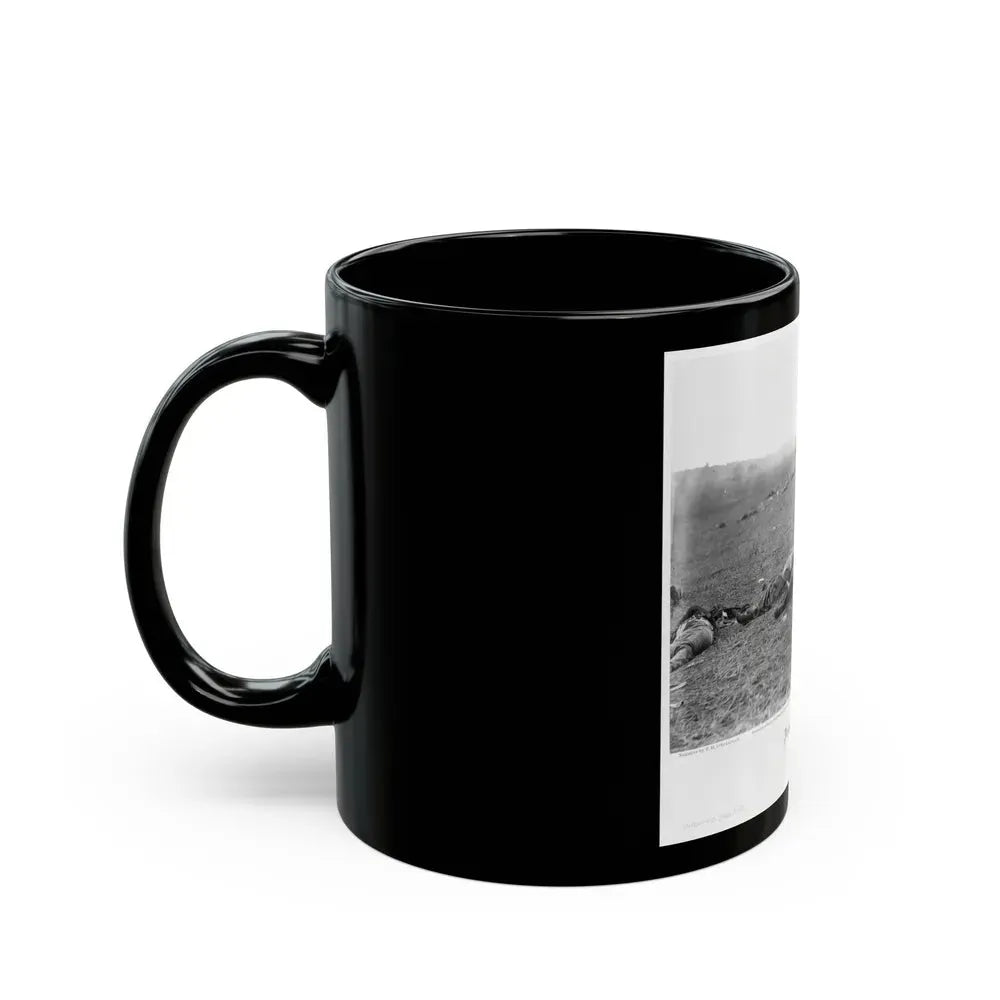 Incidents Of The War. A Harvest Of Death, Gettysburg, July, 1863 (U.S. Civil War) Black Coffee Mug - Go Mug Yourself