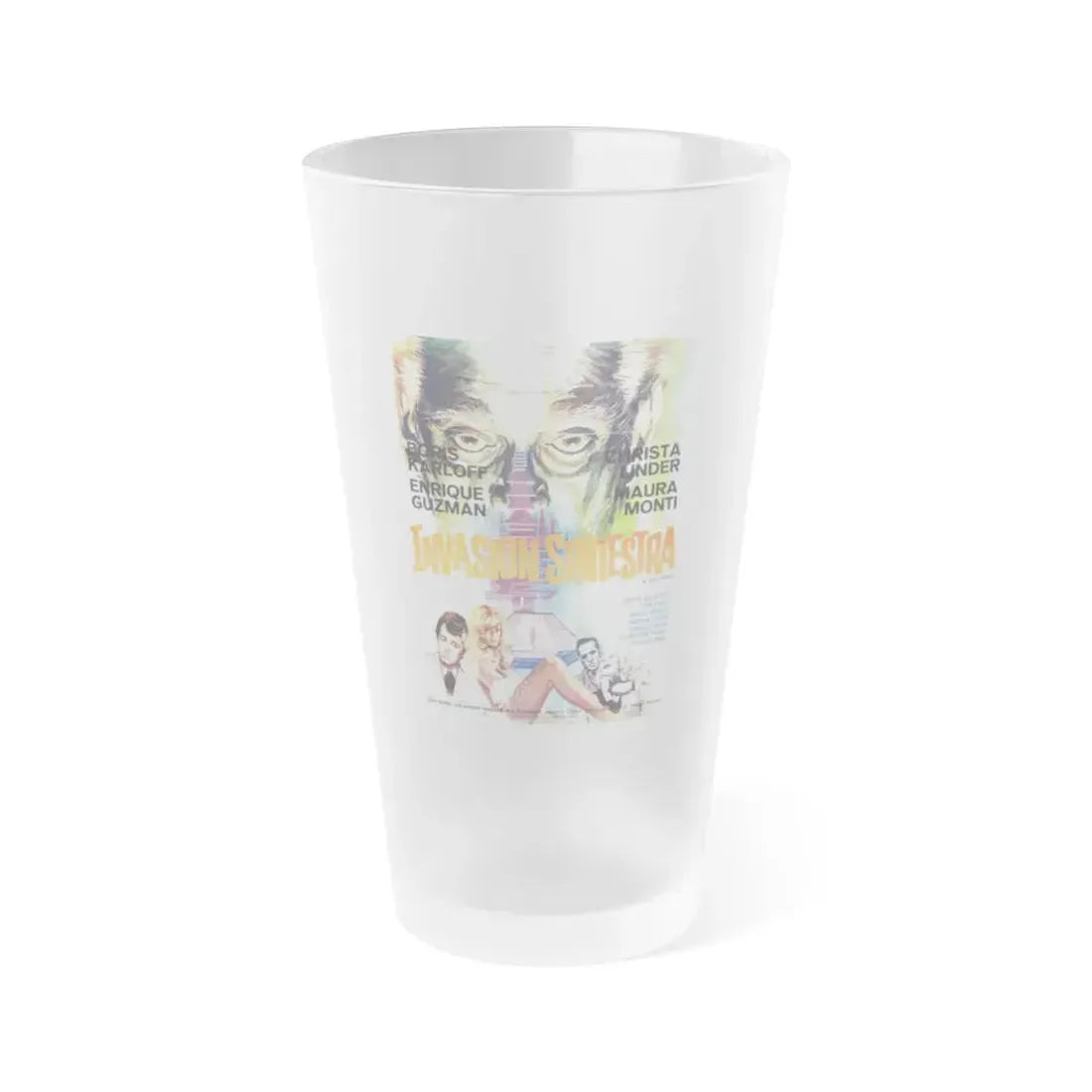 INCREDIBLE INVASION 1971 Movie Poster - Frosted Pint Glass 16oz 16oz Frosted - Go Mug Yourself