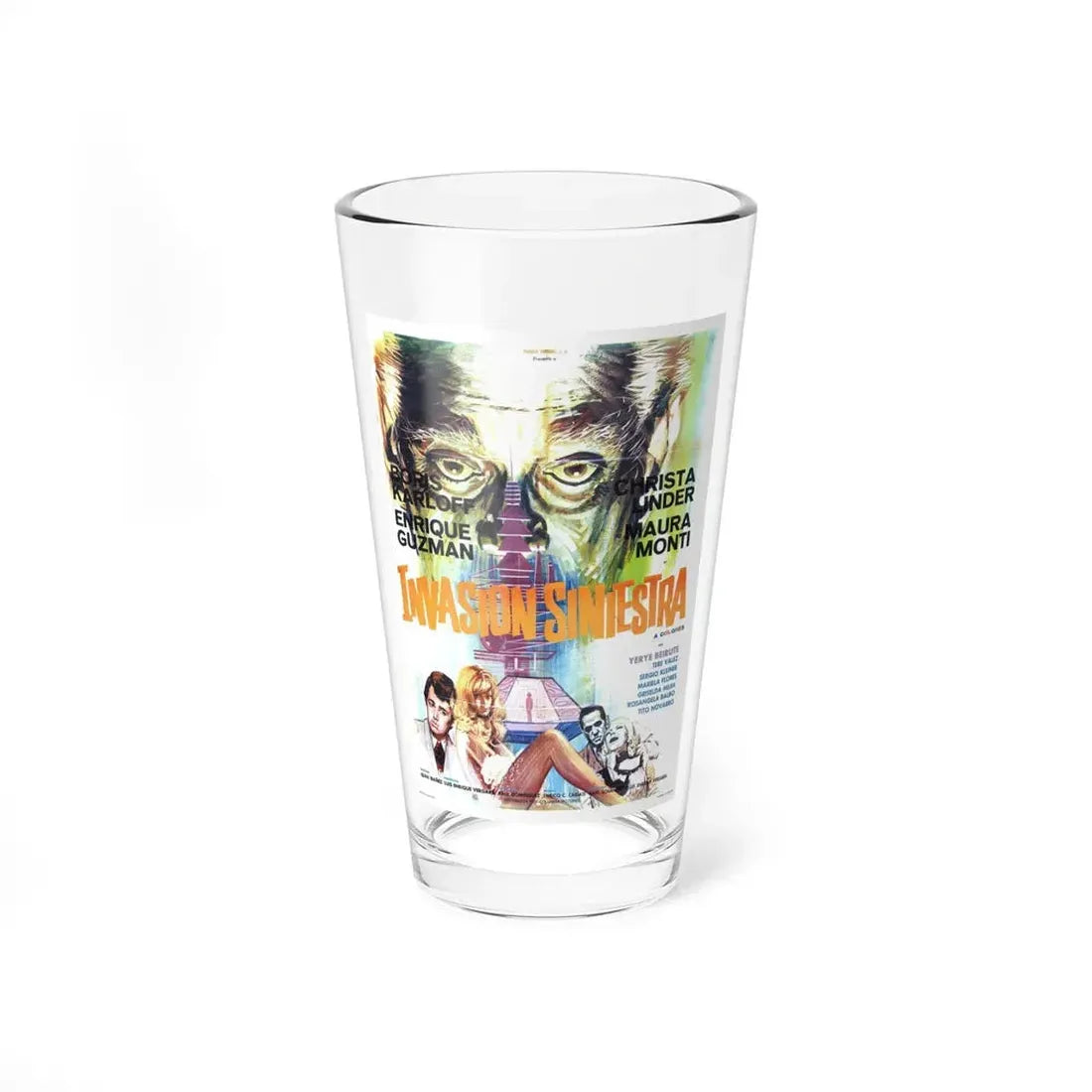 INCREDIBLE INVASION 1971 Movie Poster - Pint Glass 16oz 16oz - Go Mug Yourself