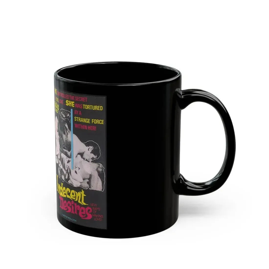 INDECENT DESIRES SWV SOMETHING WEIRD VIDEO (VHS COVER) - Black Coffee Mug - Go Mug Yourself
