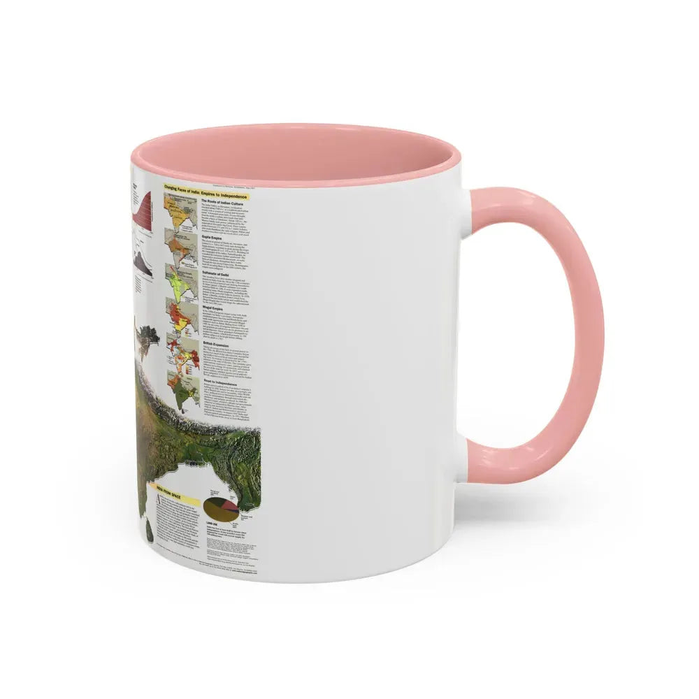 India (1997) (Map) Accent Coffee Mug - Go Mug Yourself