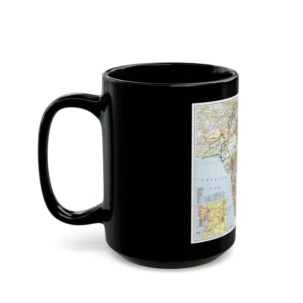India and Burma (1946) (Map) Black Coffee Mug - Go Mug Yourself