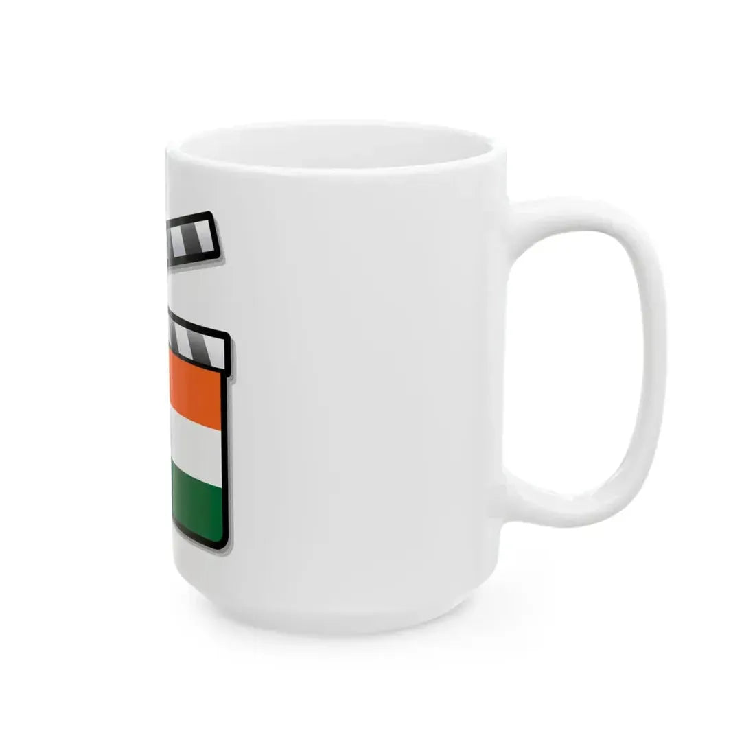 India film clapperboard (India) White Coffee Mug - Go Mug Yourself