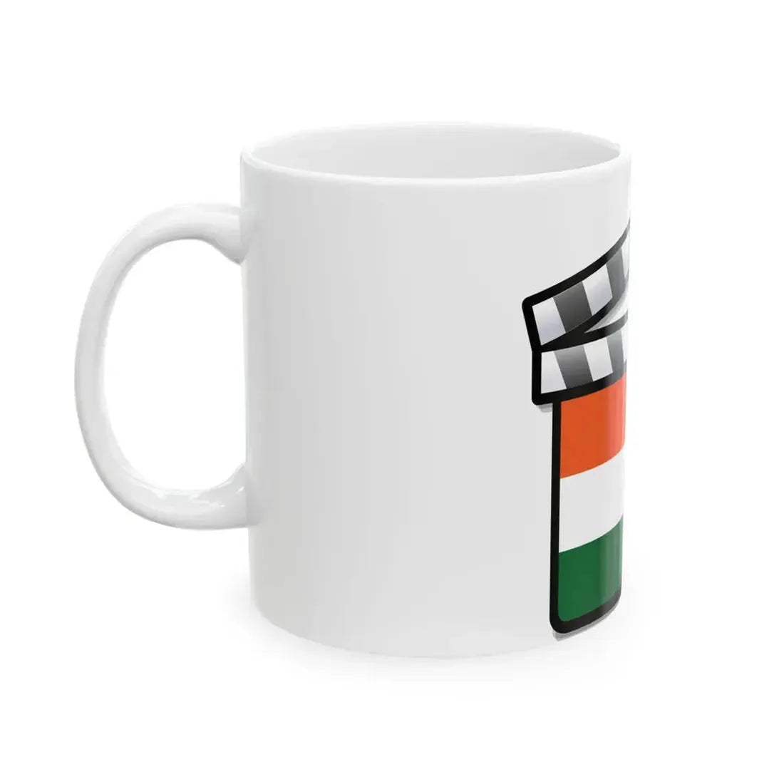 India film clapperboard variant (India) White Coffee Mug - Go Mug Yourself