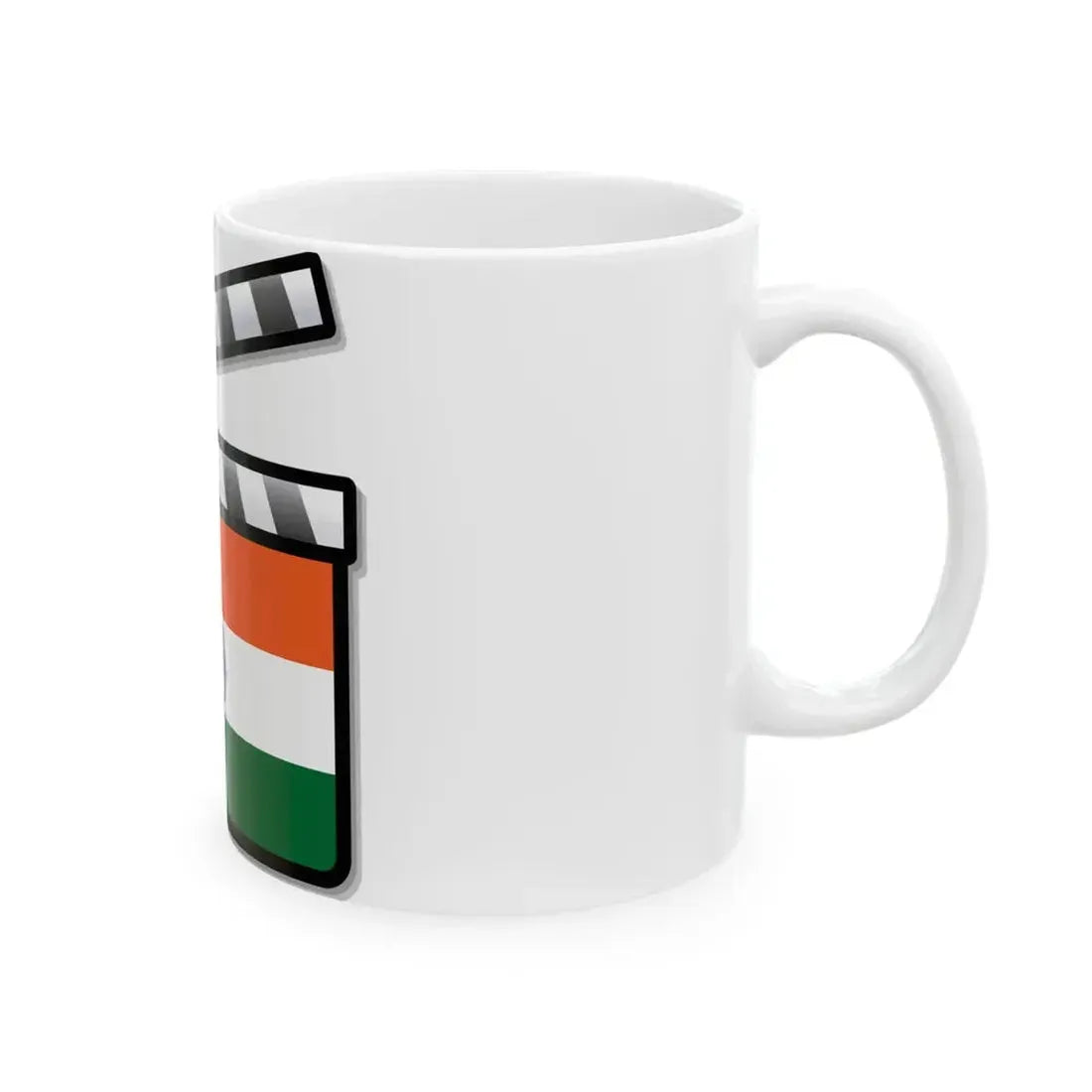 India film clapperboard variant (India) White Coffee Mug - Go Mug Yourself