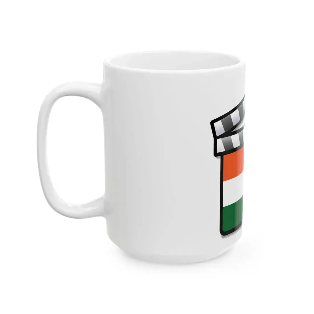 India film clapperboard variant (India) White Coffee Mug - Go Mug Yourself