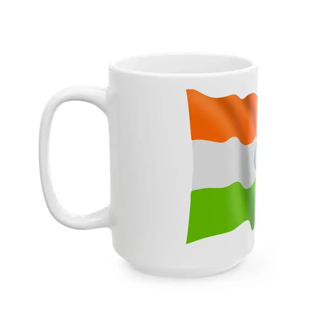 India-flag (India) White Coffee Mug - Go Mug Yourself