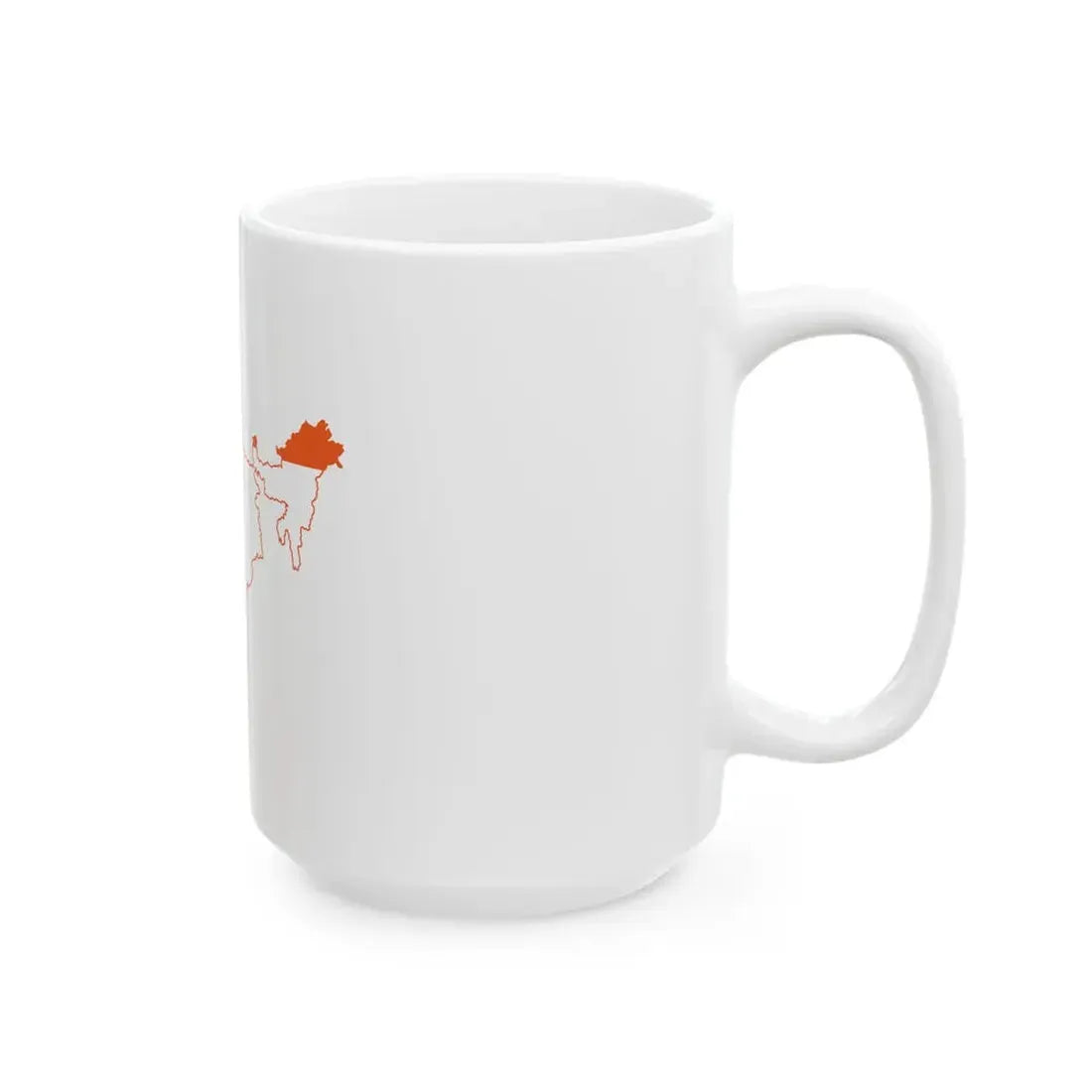India geo stub (India) White Coffee Mug - Go Mug Yourself
