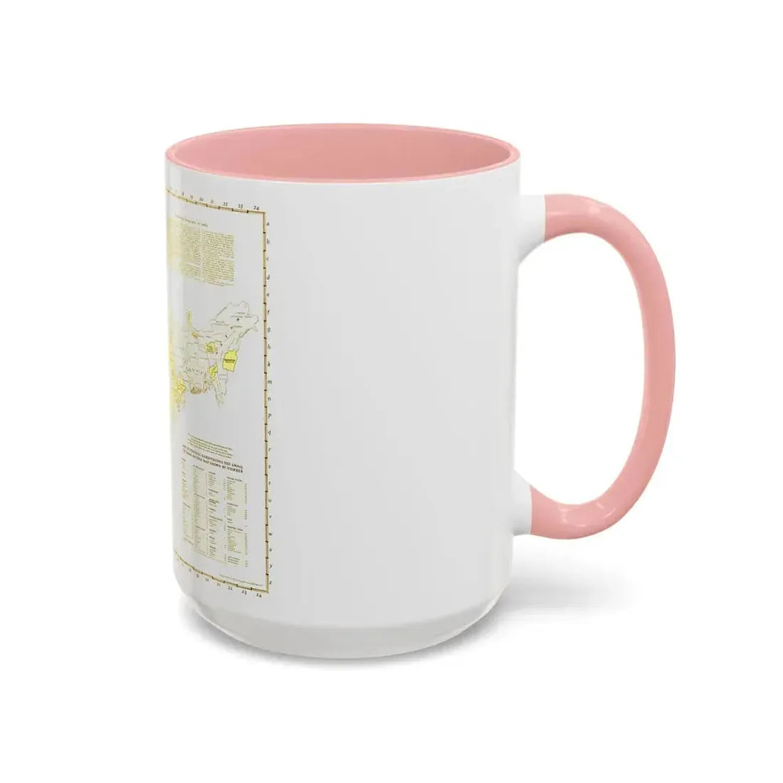 India - Political Subdivisions (1946) (Map) Accent Coffee Mug - Go Mug Yourself