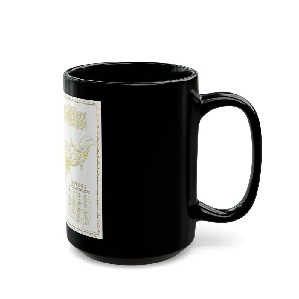 India - Political Subdivisions (1946) (Map) Black Coffee Mug - Go Mug Yourself