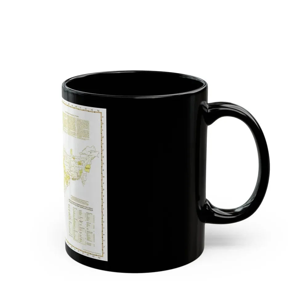 India - Political Subdivisions (1946) (Map) Black Coffee Mug - Go Mug Yourself