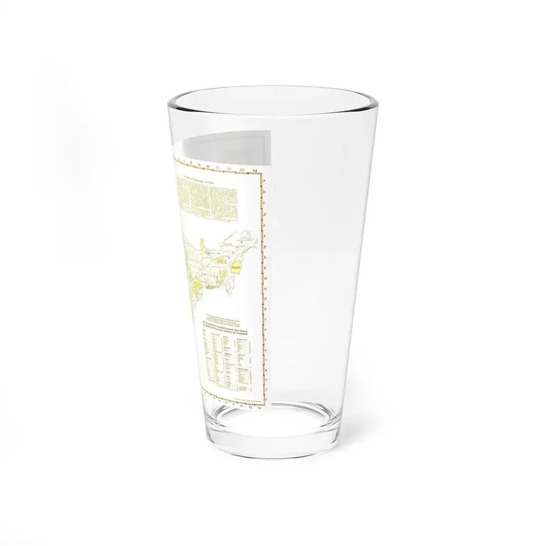 India - Political Subdivisions (1946) (Map) Pint Glass 16oz - Go Mug Yourself