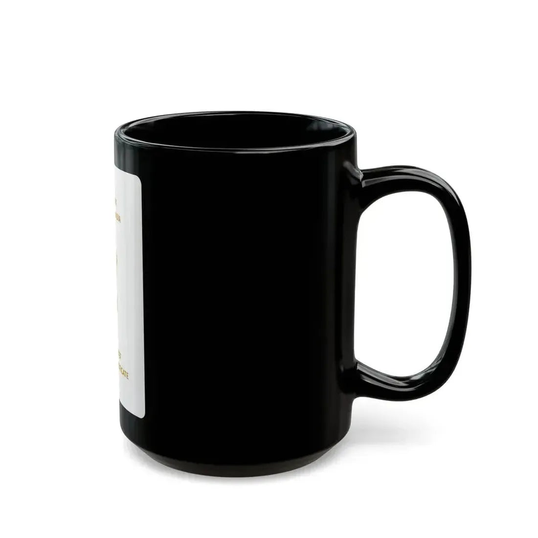 Indian Emergency Certificate - Black Coffee Mug - Go Mug Yourself