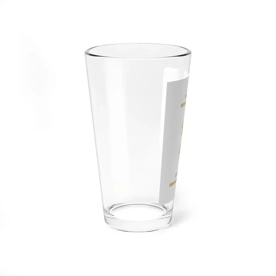 Indian Emergency Certificate - Pint Glass 16oz - Go Mug Yourself