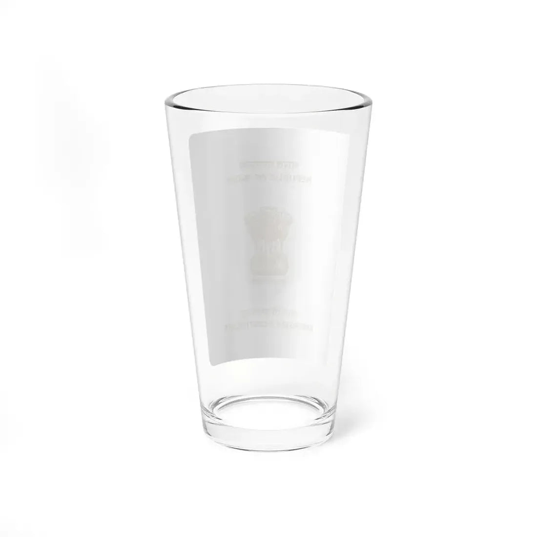 Indian Emergency Certificate - Pint Glass 16oz - Go Mug Yourself