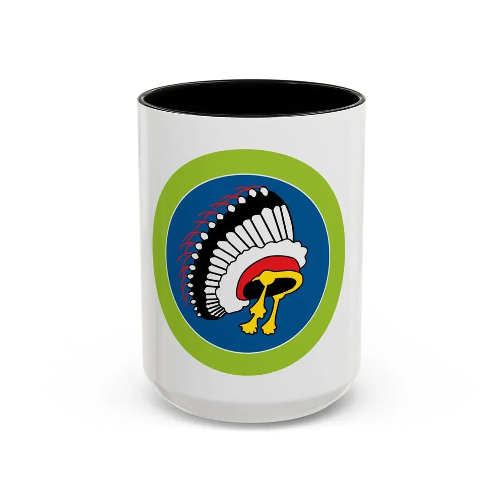 Indian Lore (Boy Scout Merit Badge) Accent Coffee Mug 15oz Black - Go Mug Yourself