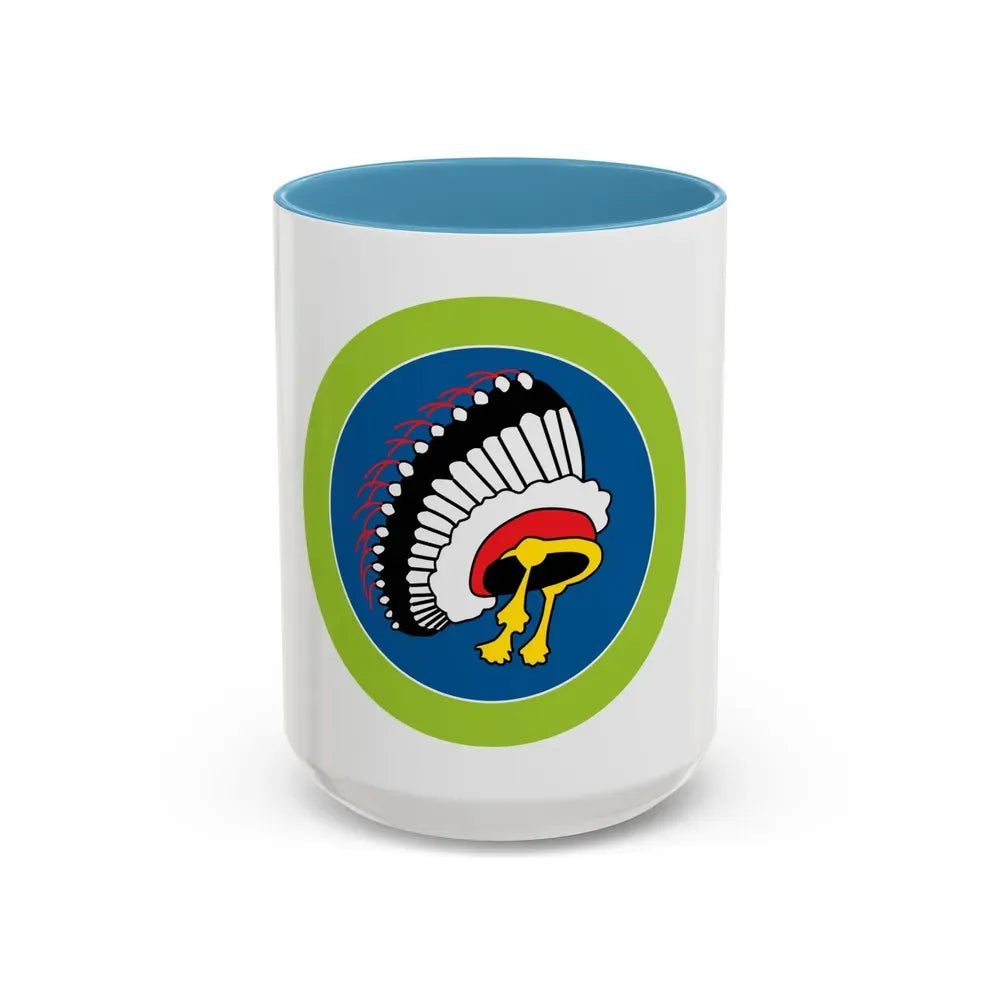 Indian Lore (Boy Scout Merit Badge) Accent Coffee Mug 15oz Light Blue - Go Mug Yourself