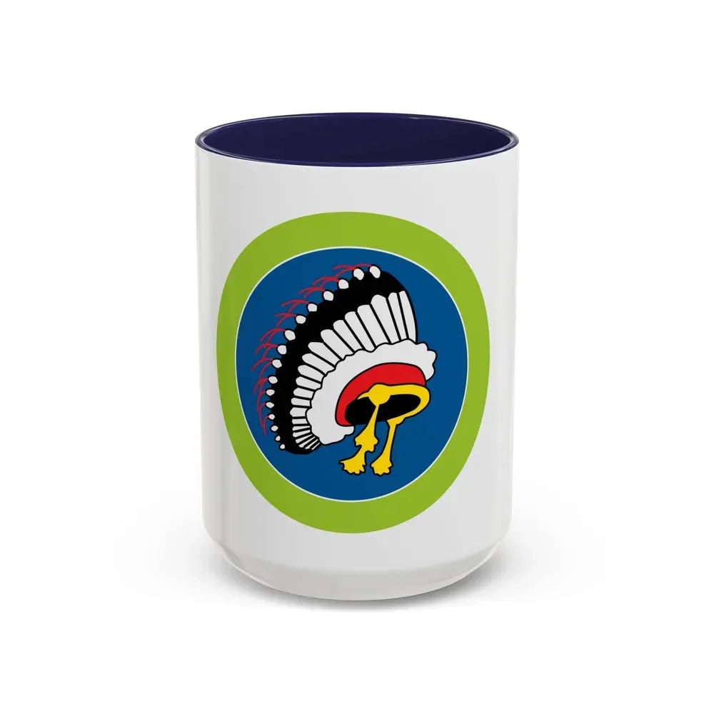 Indian Lore (Boy Scout Merit Badge) Accent Coffee Mug 15oz Navy - Go Mug Yourself