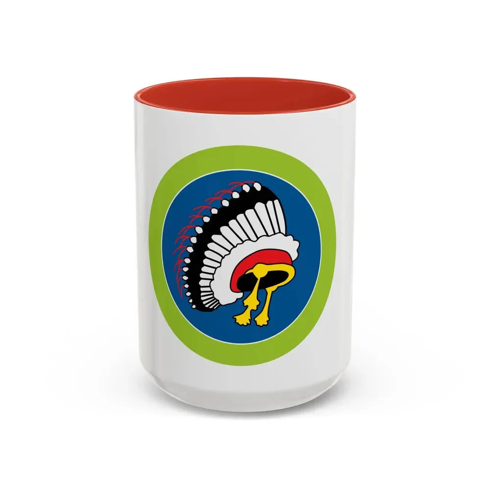 Indian Lore (Boy Scout Merit Badge) Accent Coffee Mug 15oz Red - Go Mug Yourself