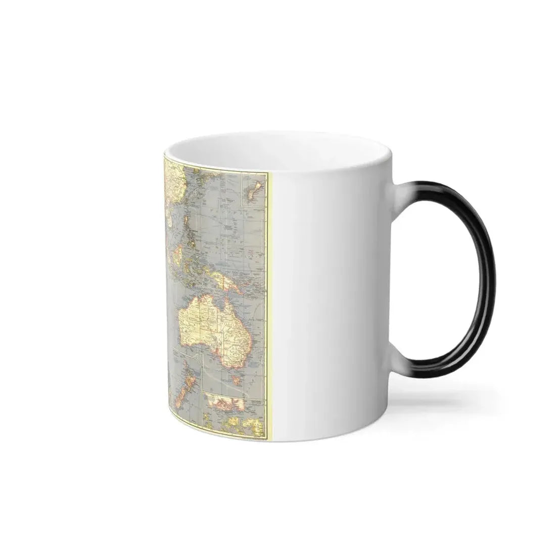 Indian Ocean (1941) (Map) Color Changing Mug 11oz - Go Mug Yourself
