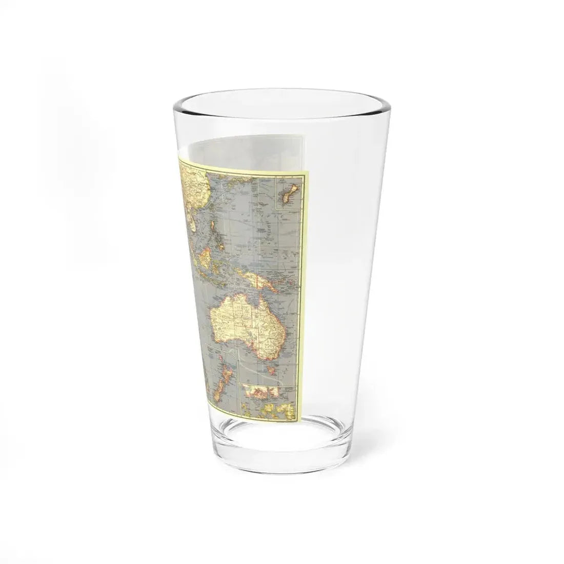 Indian Ocean (1941) (Map) Pint Glass 16oz - Go Mug Yourself