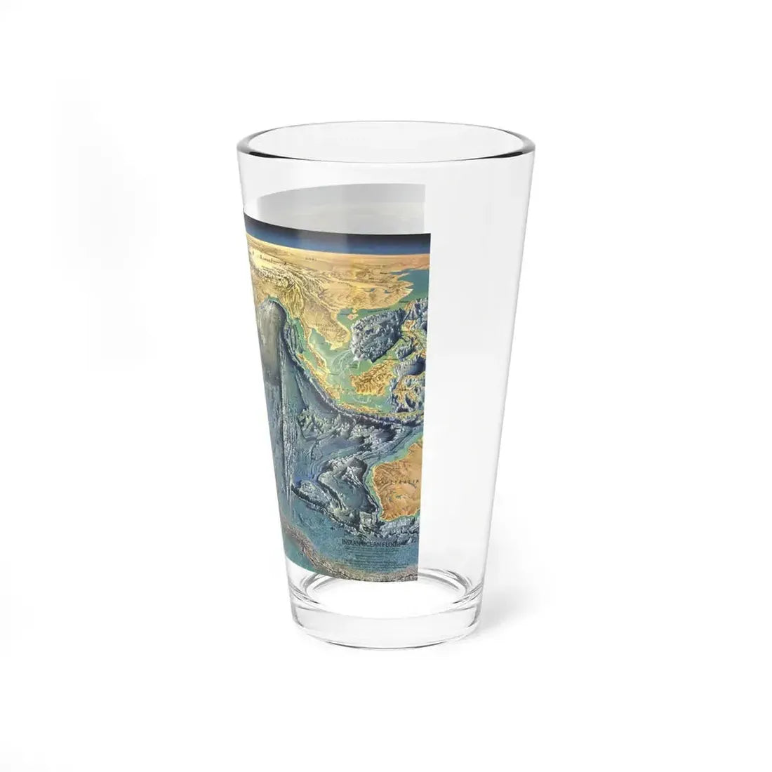 Indian Ocean Floor (1967) (Map) Pint Glass 16oz - Go Mug Yourself