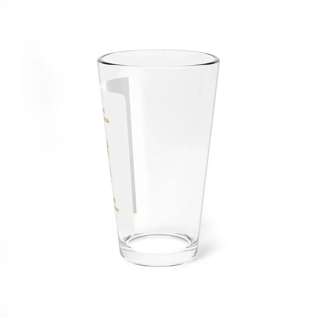 Indian Official Passport - Pint Glass 16oz - Go Mug Yourself
