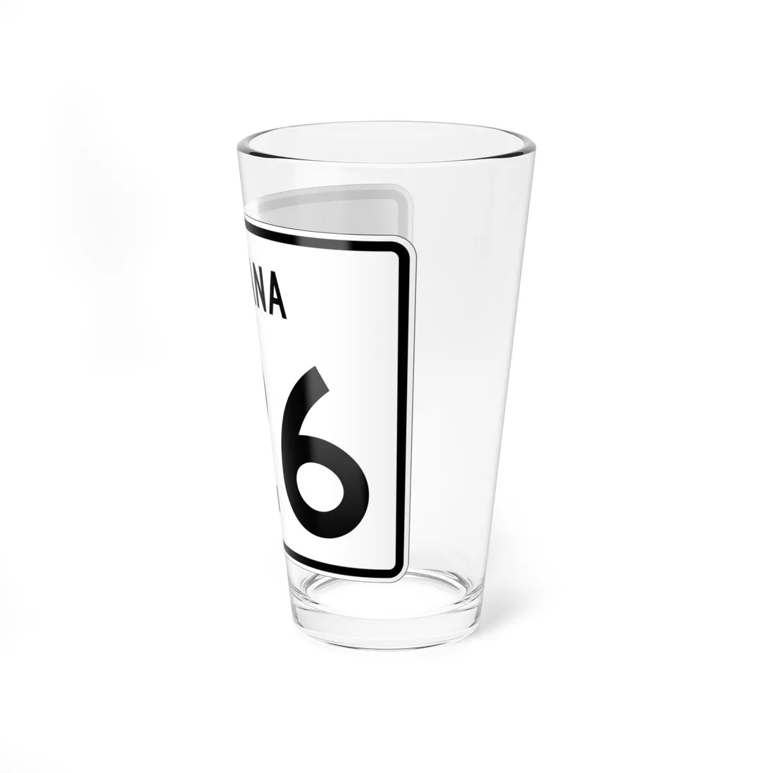 Indiana 126 (Indiana) (Road Sign) Pint Glass 16oz - Go Mug Yourself