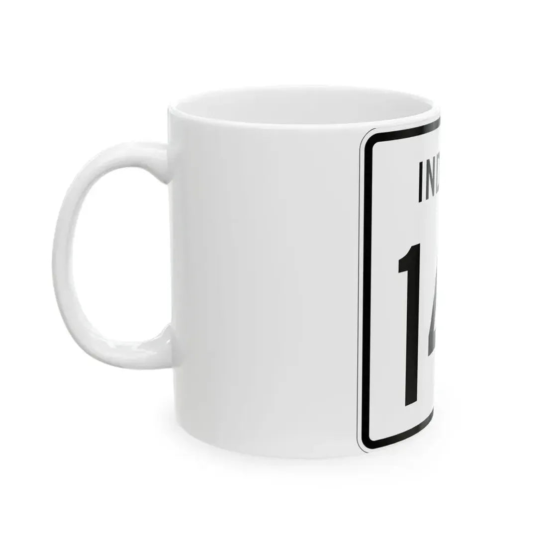 Indiana 146 1955 (Indiana) (Road Sign) White Coffee Mug - Go Mug Yourself