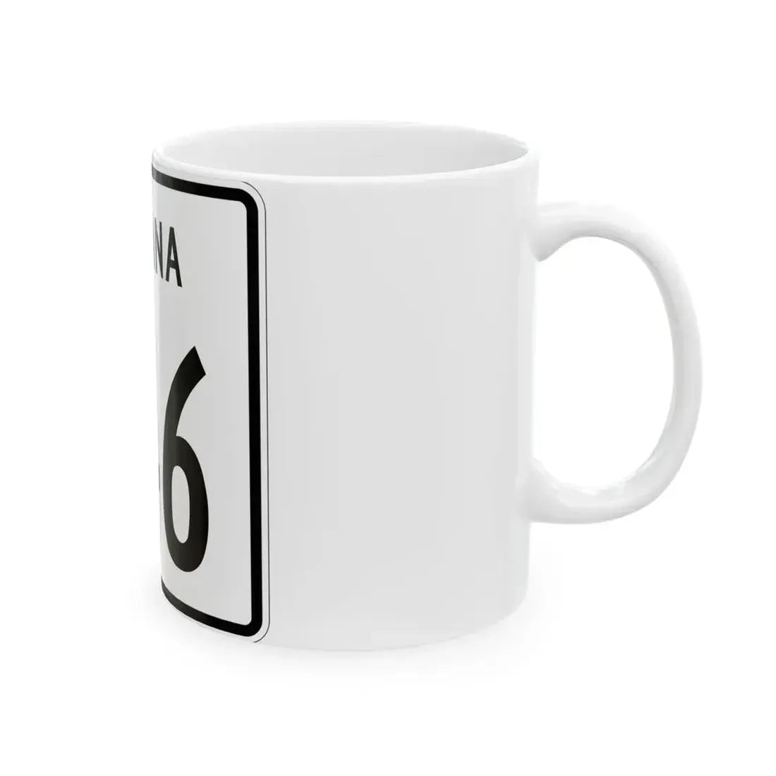 Indiana 146 1955 (Indiana) (Road Sign) White Coffee Mug - Go Mug Yourself