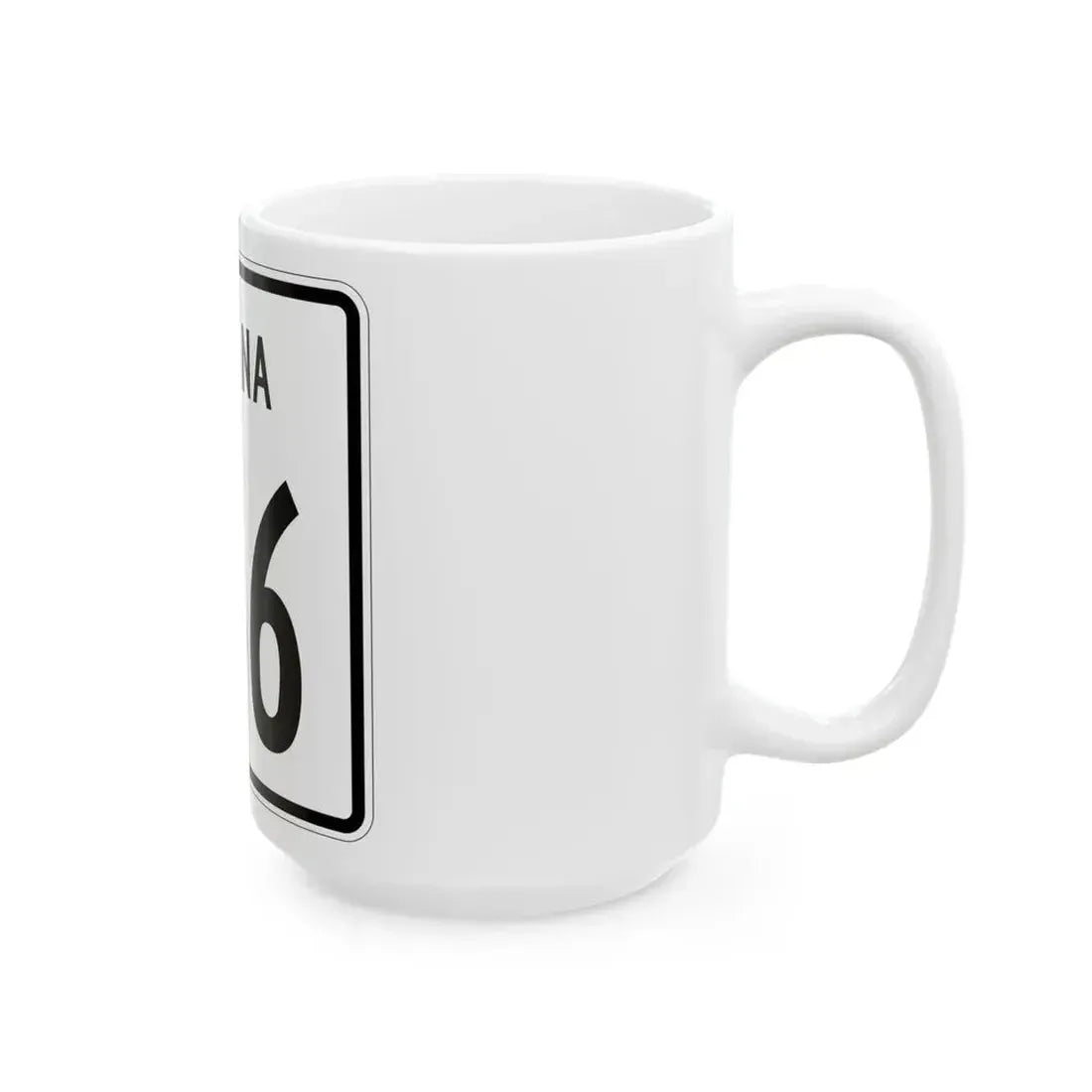 Indiana 146 1955 (Indiana) (Road Sign) White Coffee Mug - Go Mug Yourself