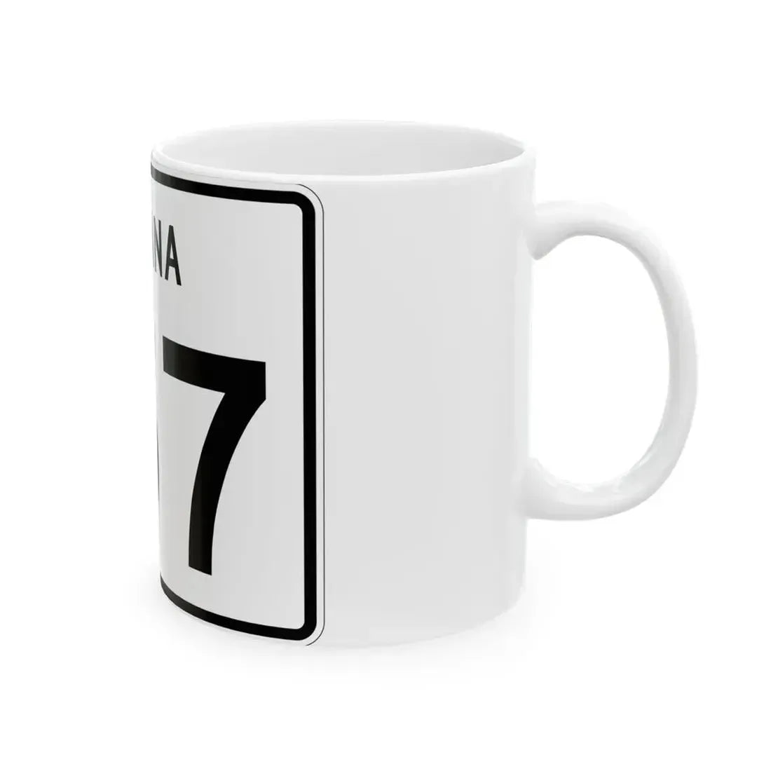 Indiana 157 (Indiana) (Road Sign) White Coffee Mug - Go Mug Yourself