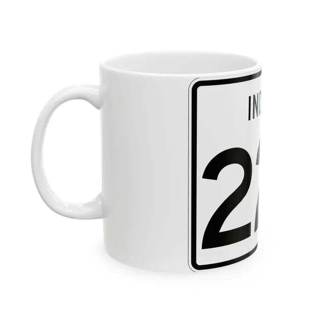 Indiana 229 (Indiana) (Road Sign) White Coffee Mug - Go Mug Yourself