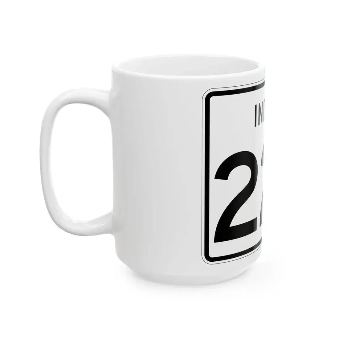 Indiana 229 (Indiana) (Road Sign) White Coffee Mug - Go Mug Yourself
