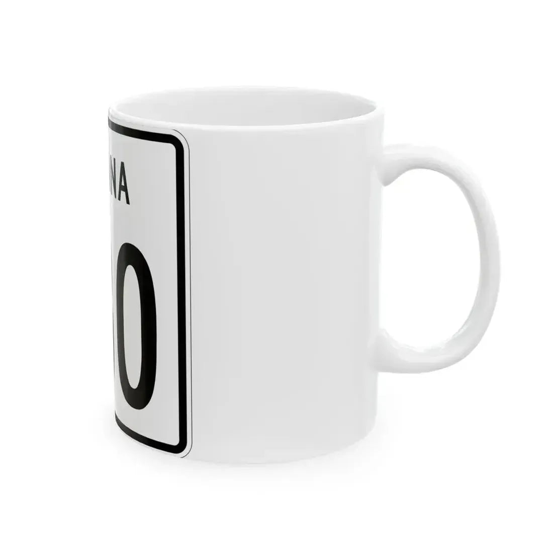 Indiana 230 1955 (Indiana) (Road Sign) White Coffee Mug - Go Mug Yourself