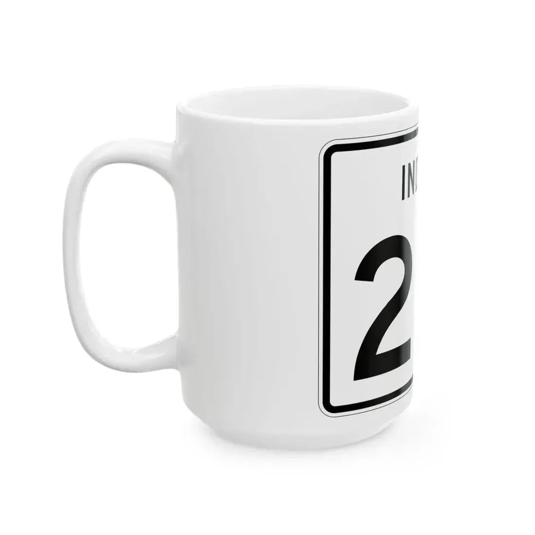 Indiana 231 (Indiana) (Road Sign) White Coffee Mug - Go Mug Yourself