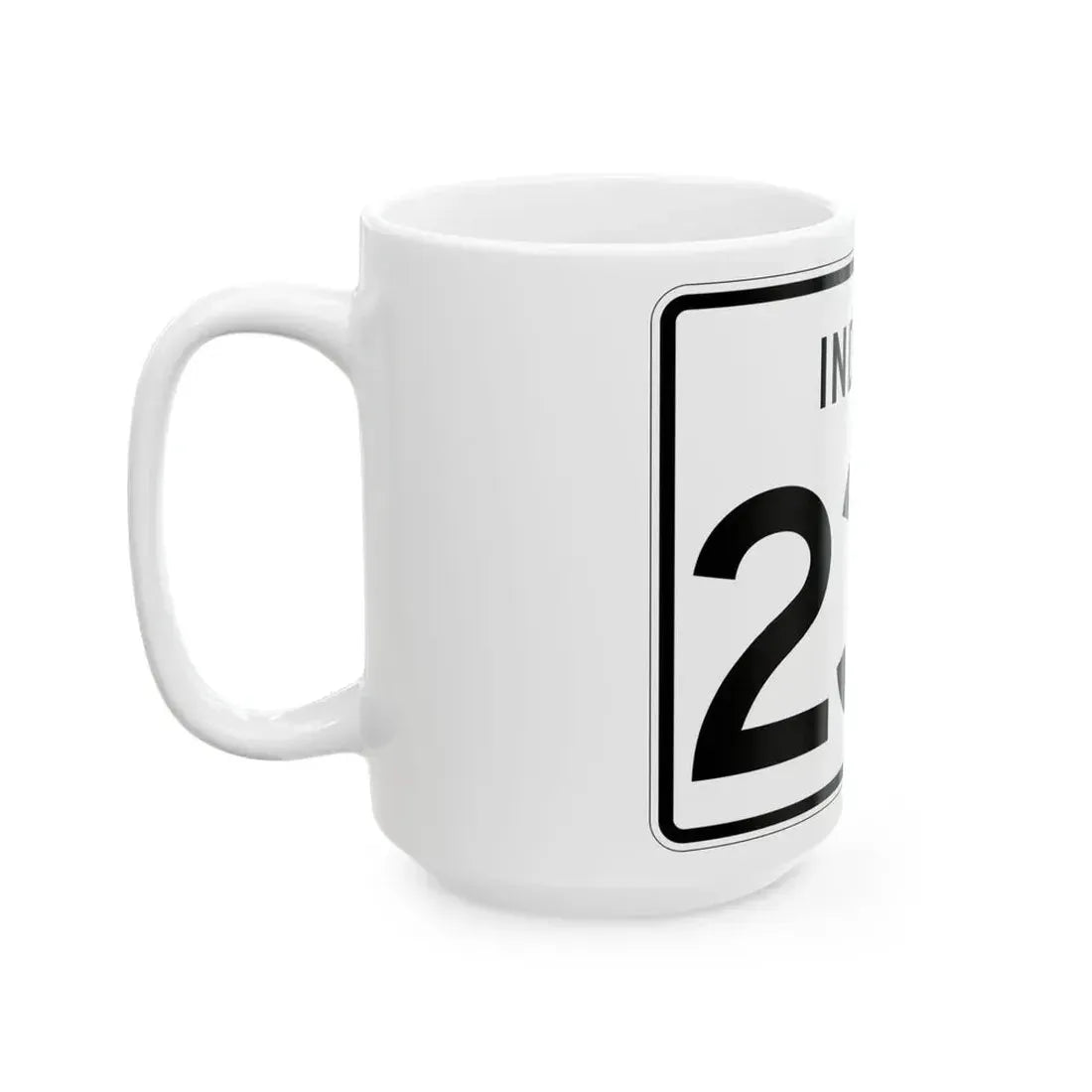 Indiana 232 (Indiana) (Road Sign) White Coffee Mug - Go Mug Yourself