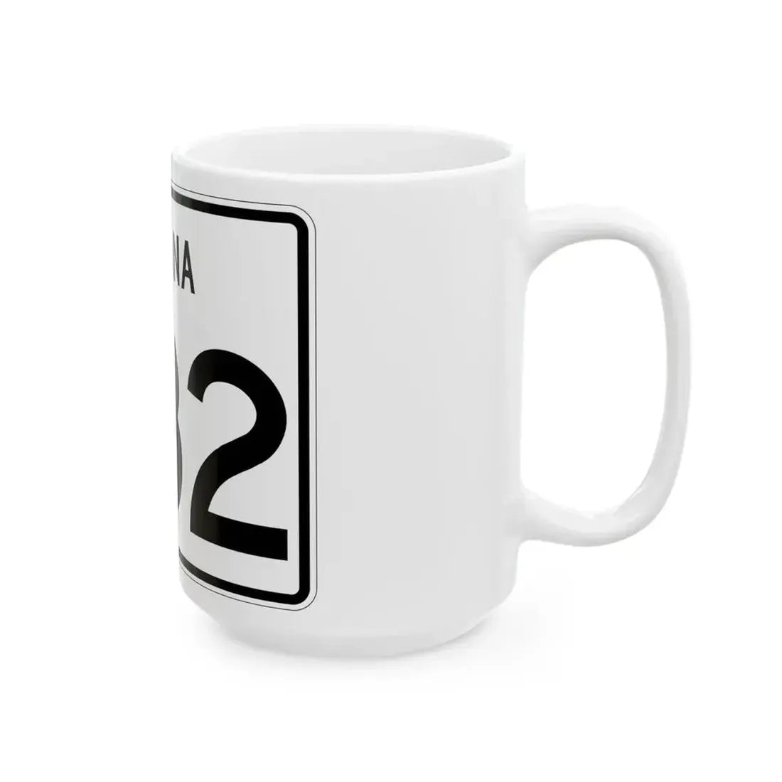Indiana 232 (Indiana) (Road Sign) White Coffee Mug - Go Mug Yourself
