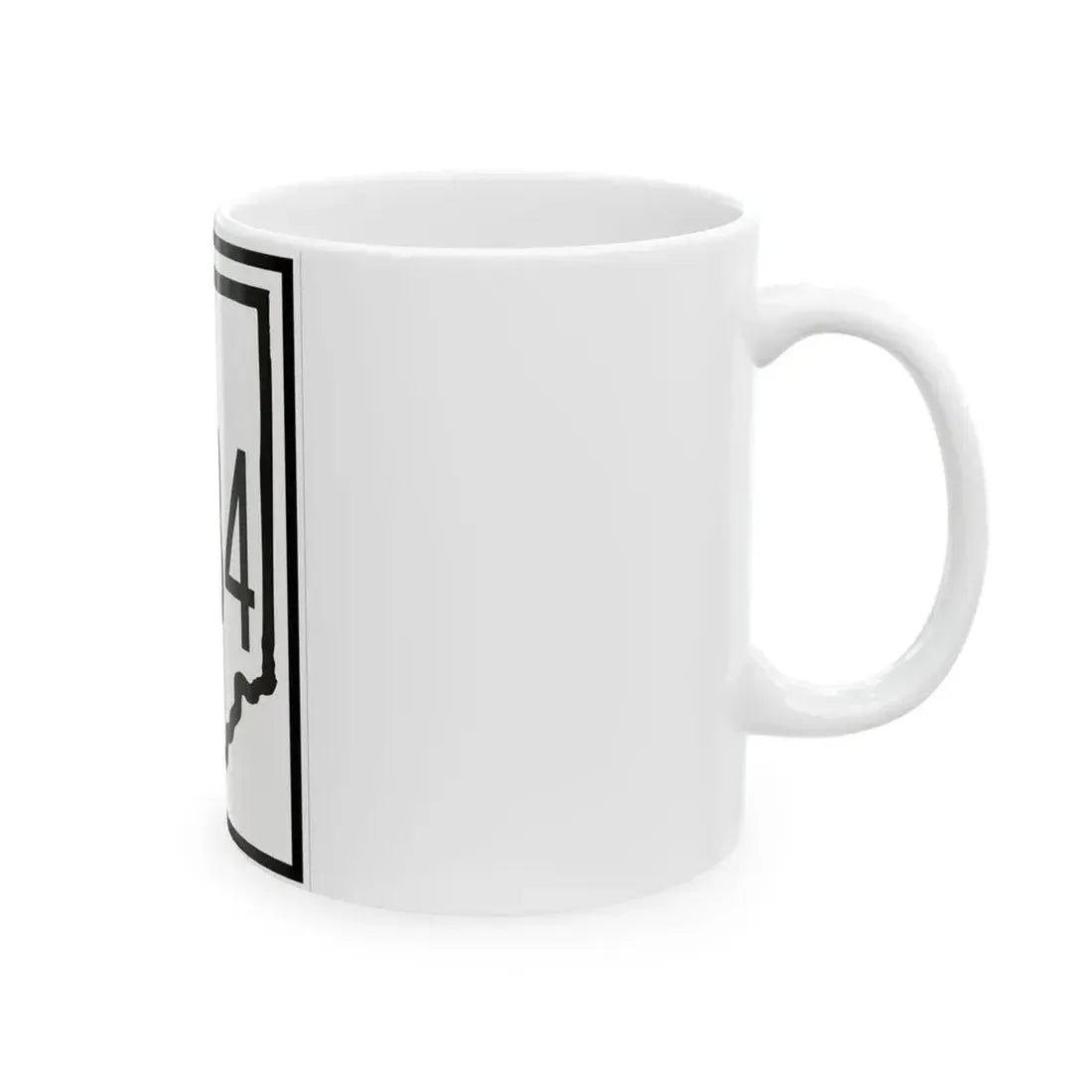 Indiana 234 1948 (Indiana) (Road Sign) White Coffee Mug - Go Mug Yourself