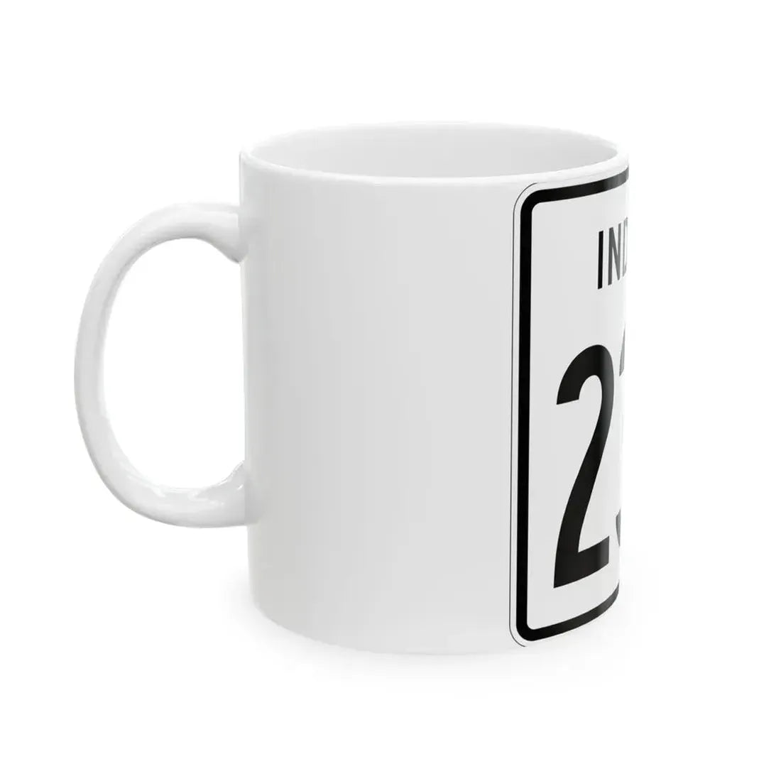 Indiana 234 1955 (Indiana) (Road Sign) White Coffee Mug - Go Mug Yourself