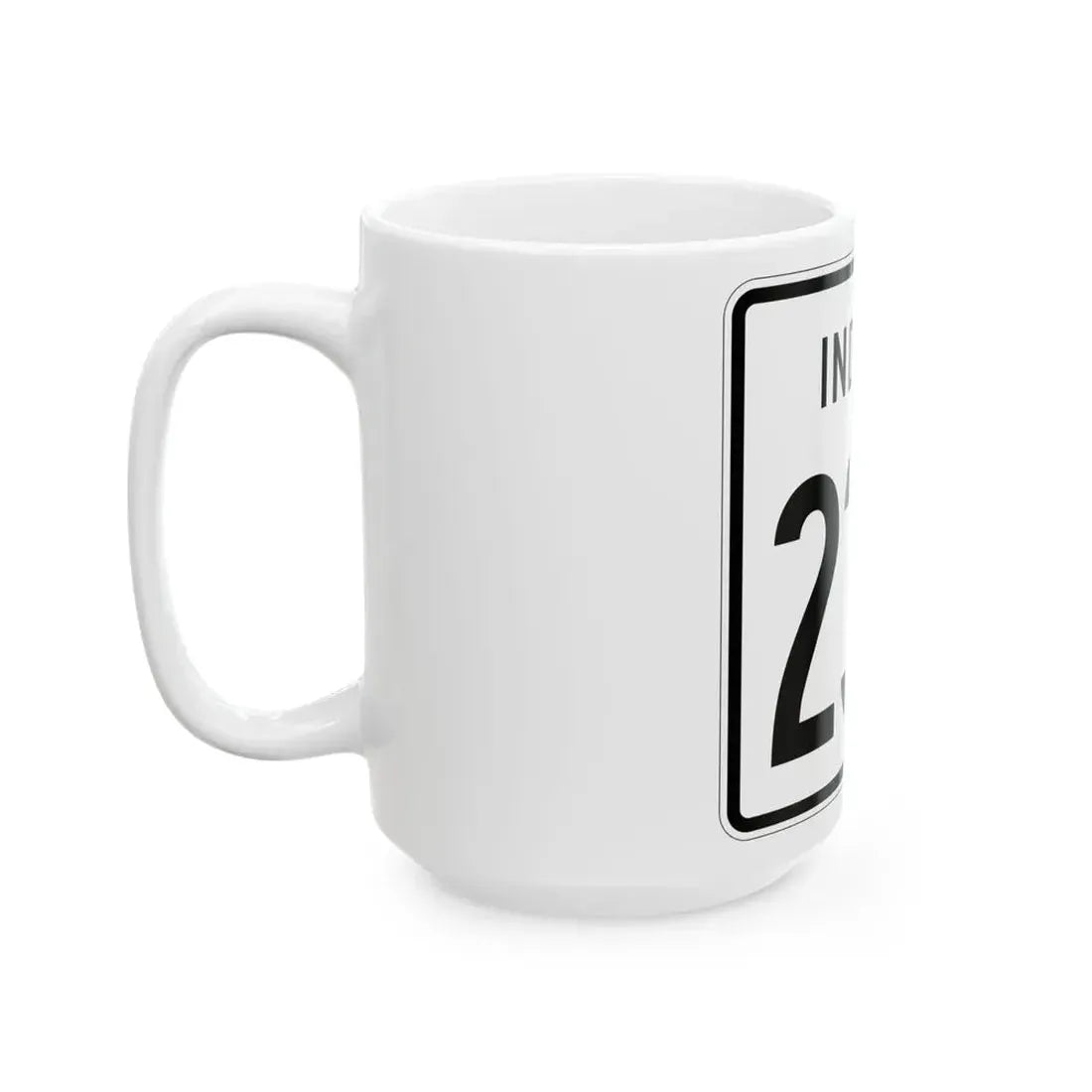 Indiana 234 1955 (Indiana) (Road Sign) White Coffee Mug - Go Mug Yourself