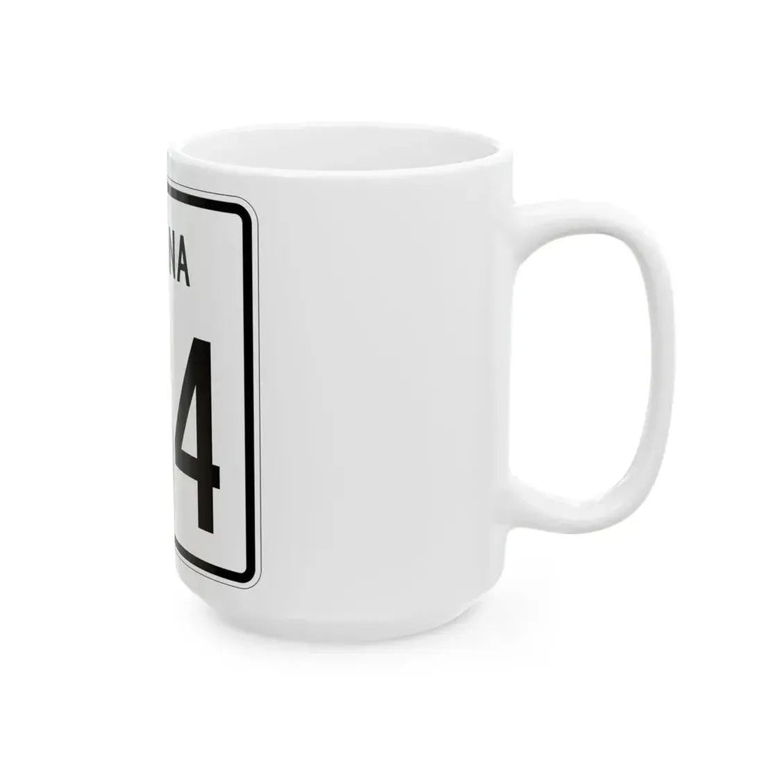 Indiana 234 1955 (Indiana) (Road Sign) White Coffee Mug - Go Mug Yourself