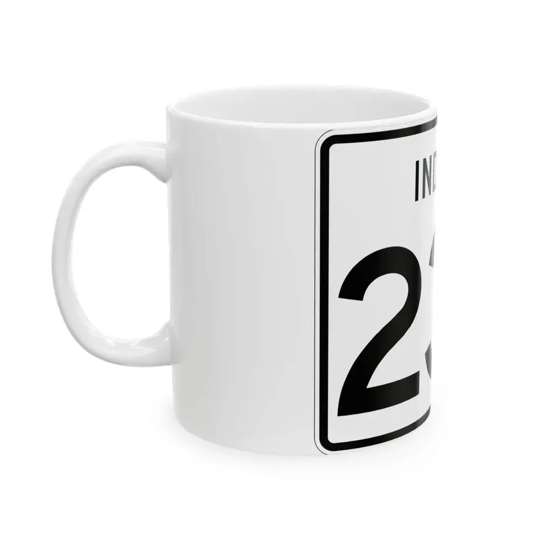 Indiana 234 (Indiana) (Road Sign) White Coffee Mug - Go Mug Yourself