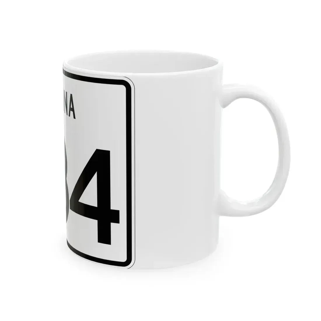 Indiana 234 (Indiana) (Road Sign) White Coffee Mug - Go Mug Yourself
