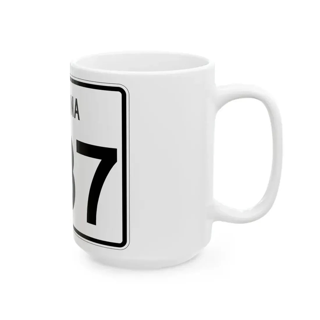 Indiana 237 (Indiana) (Road Sign) White Coffee Mug - Go Mug Yourself