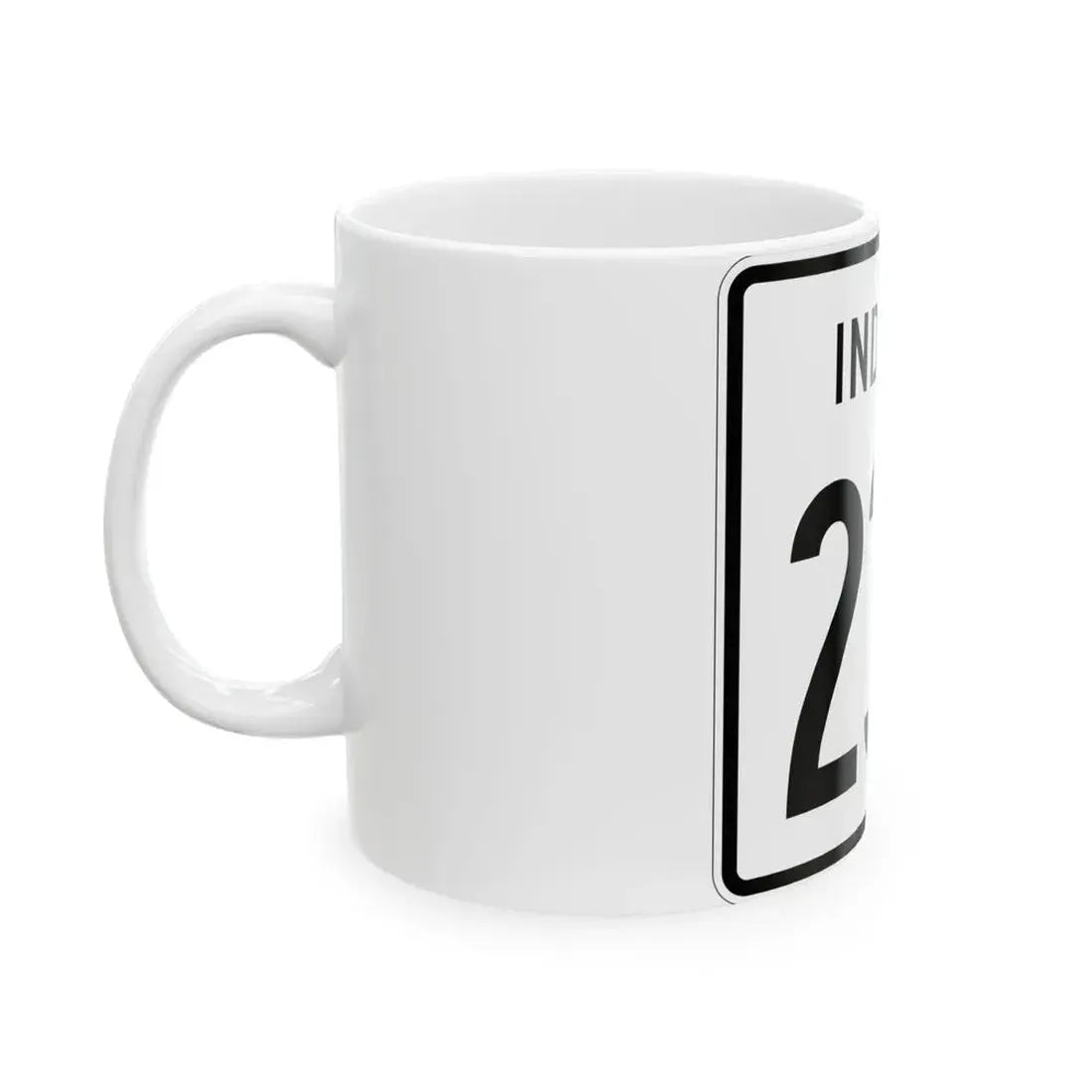 Indiana 238 1955 (Indiana) (Road Sign) White Coffee Mug - Go Mug Yourself
