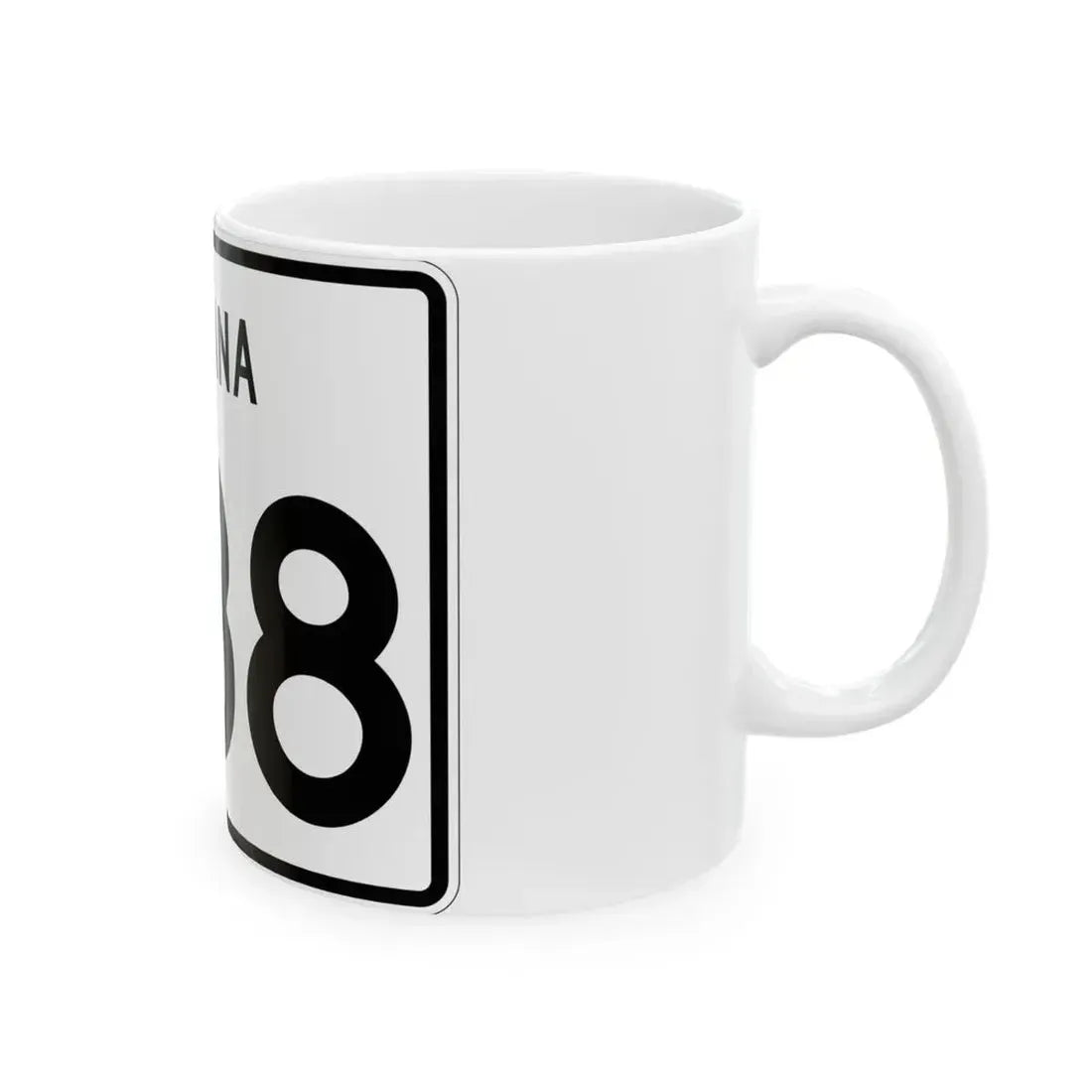 Indiana 238 (Indiana) (Road Sign) White Coffee Mug - Go Mug Yourself